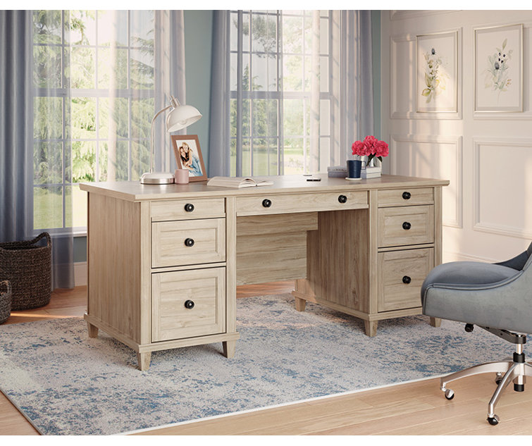 Charlton Home® Belmeade Executive Desk & Reviews Wayfair
